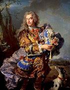 Hyacinthe Rigaud Gaspard de Gueidan playing the musette oil on canvas